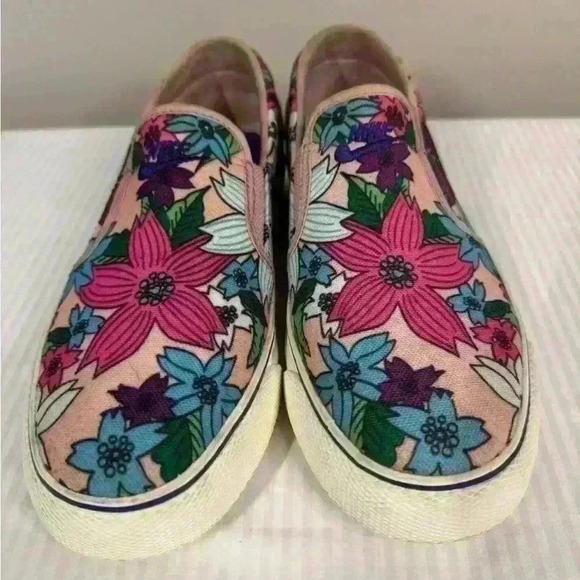 Nike Toki Aloha Pink Floral Slip-On Sneaker 7 Boardwalk Chic Coastal Sporty Vaca - Picture 11 of 16